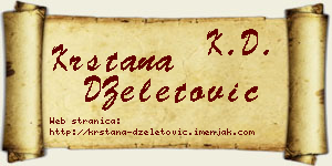 Krstana DŽeletović vizit kartica